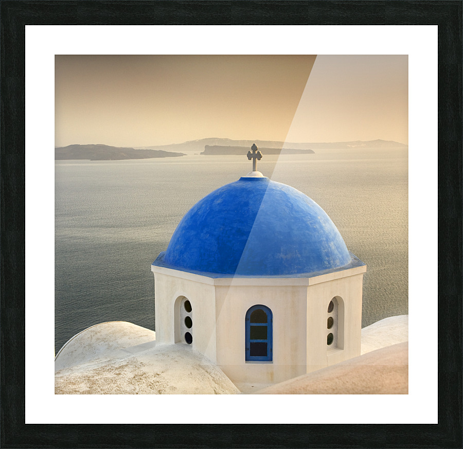 Santorini V Picture Frame print