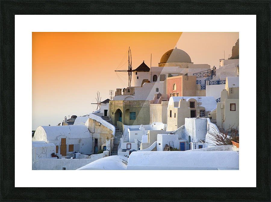 Santorini IV Picture Frame print