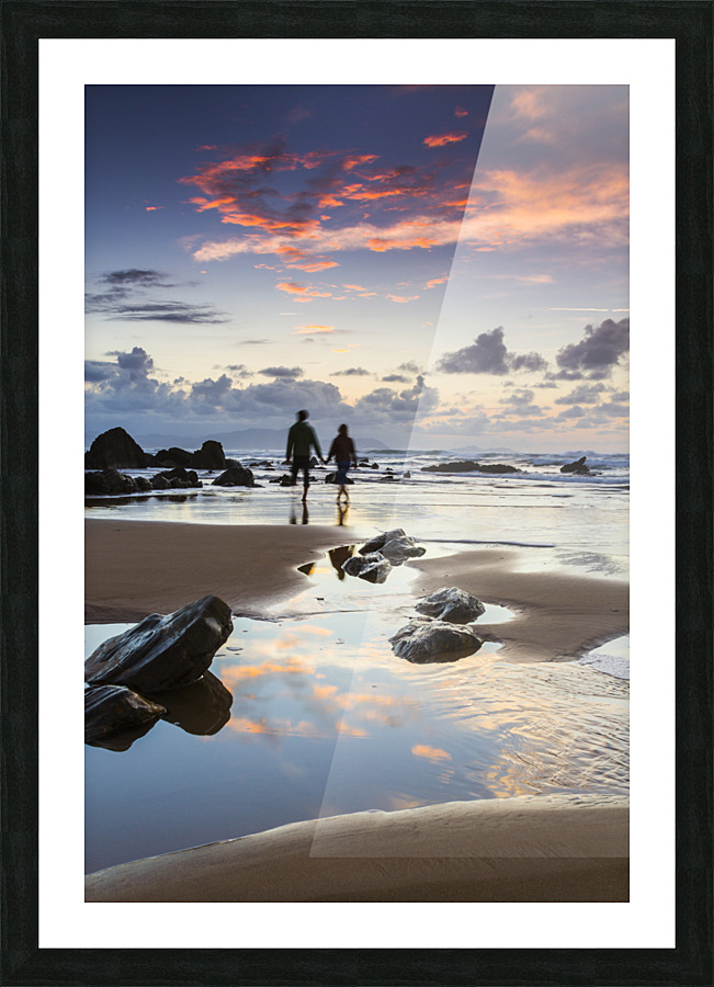 Barrika beach 03 Picture Frame print