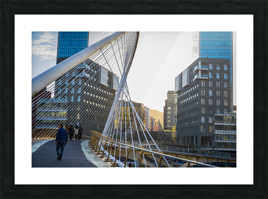 Bilbao cityscape 12 Picture Frame print