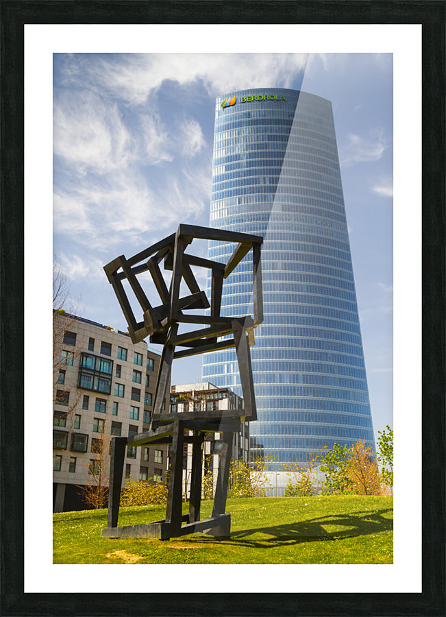 Bilbao cityscape 33 Picture Frame print