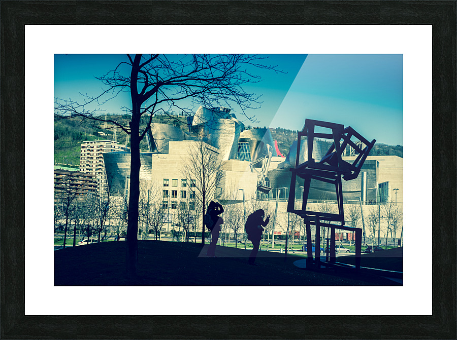 Bilbao cityscape 05 Picture Frame print