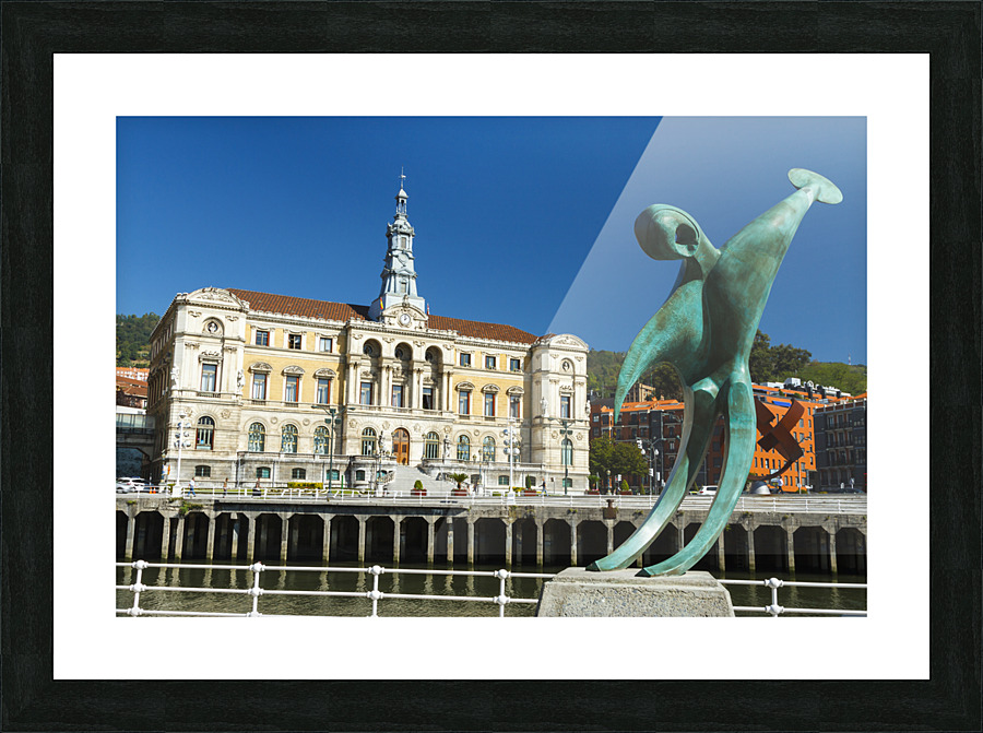 Bilbao cityscape 39 Picture Frame print
