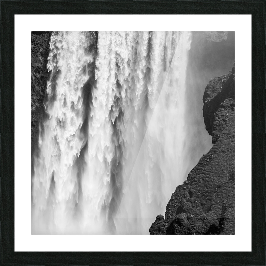 SKOGAFOSS WATERFALL Picture Frame print