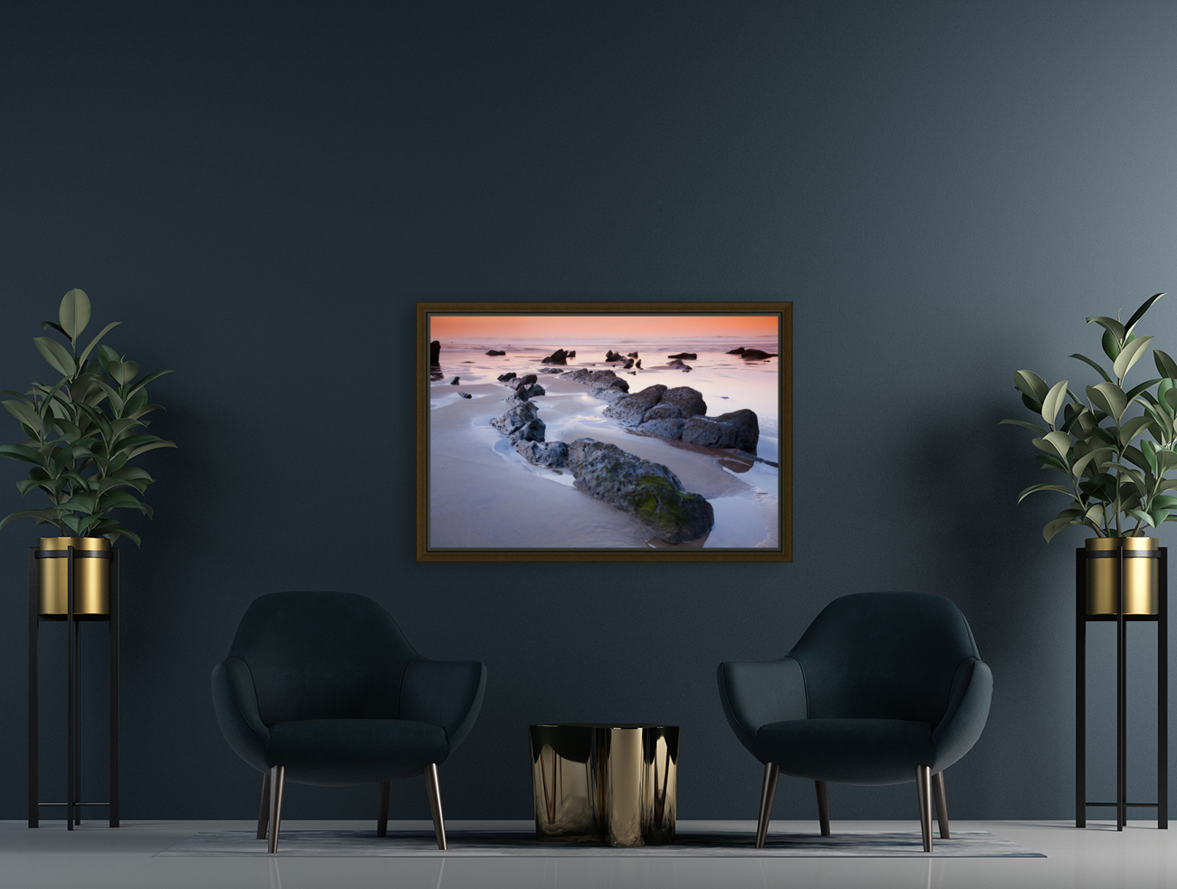 Barrika beach Reproduction