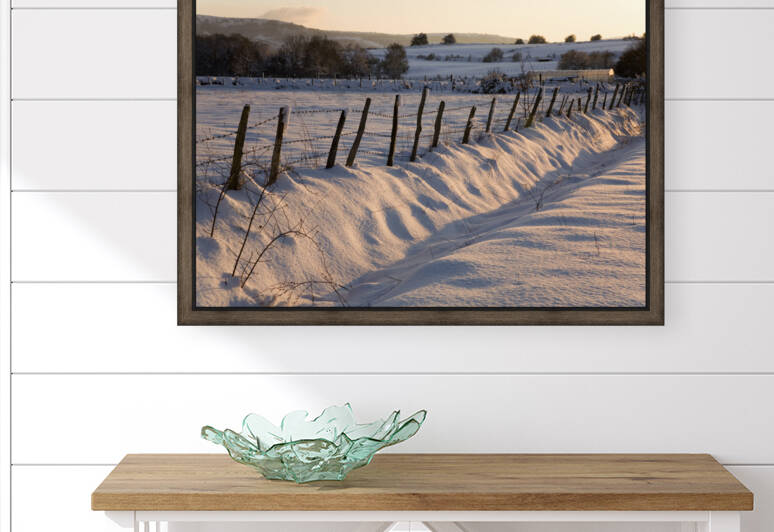 Snow covered landscape in winter by Mikel Bilbao Photography