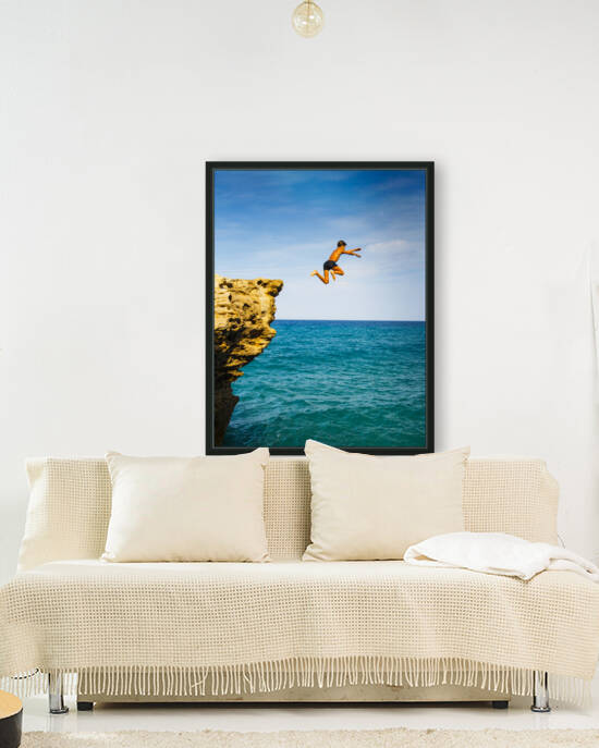Cliff jump 02 by Mikel Bilbao Photography