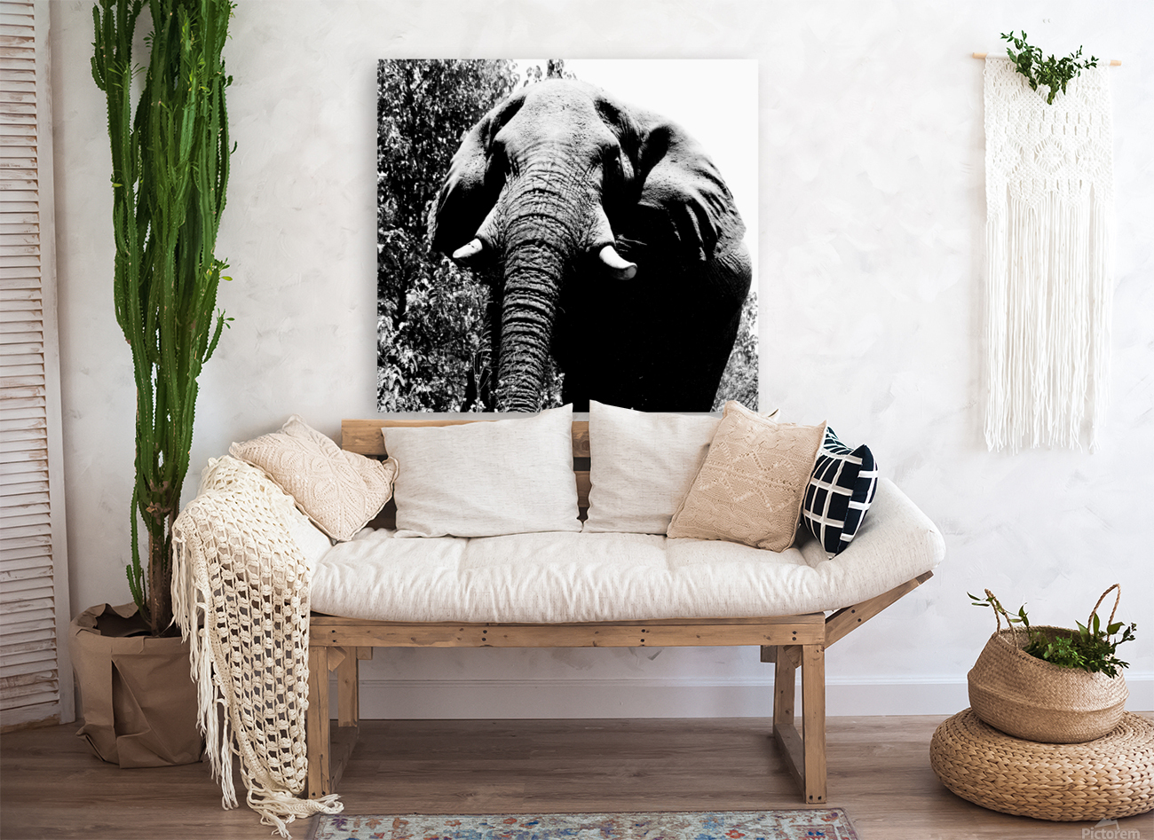 Elephant close up Reproduction