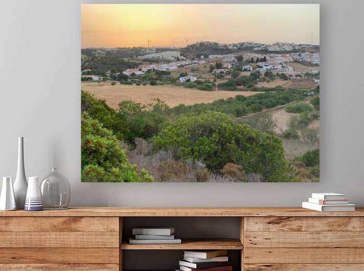 Sunset above village by Medna Holistic