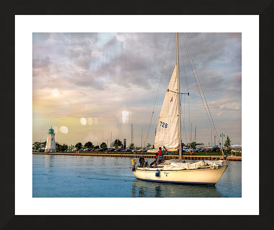 Port Dalhousie Sailing Picture Frame print