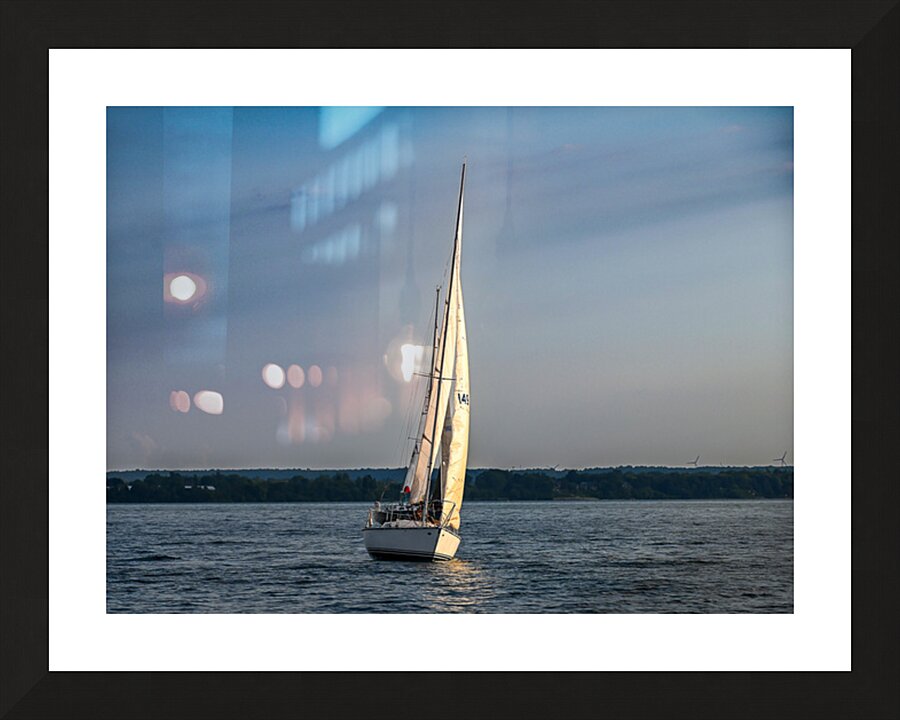 Port Dalhousie Blue Sailing Picture Frame print