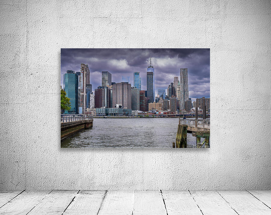 New York Manhattan Cloudy Day Wall Preview
