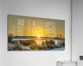 Sunrise over a Farmers field Acrylic Print