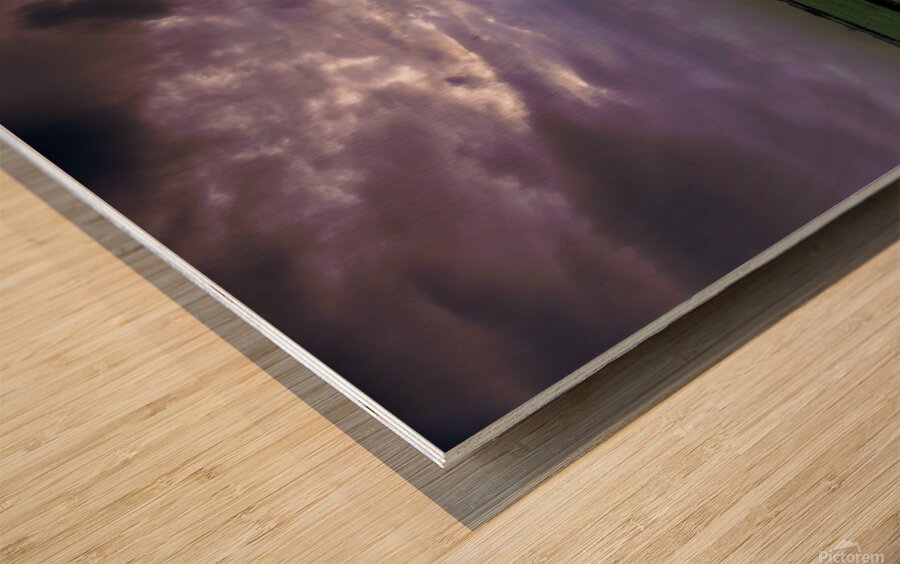 A Storm Is Coming Wood print