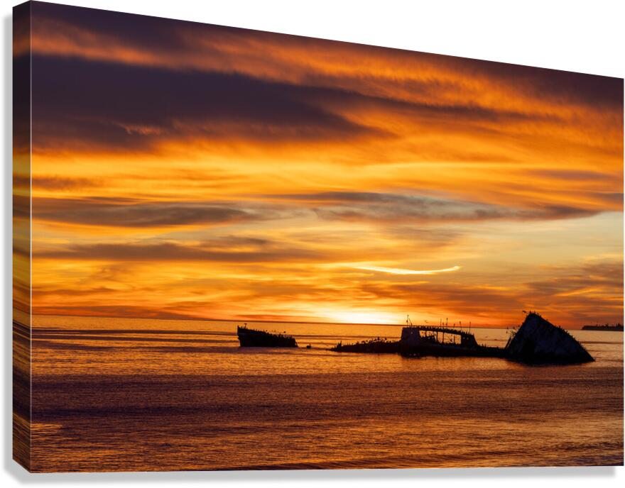 Seacliff Beach Sunset Canvas Print