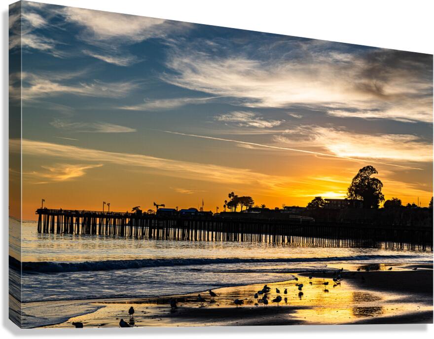 Capitola Sunset Canvas Print