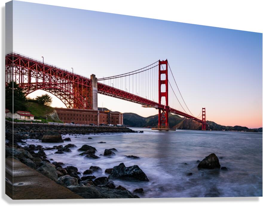 Golden Gate Bridge Sunset Canvas Print