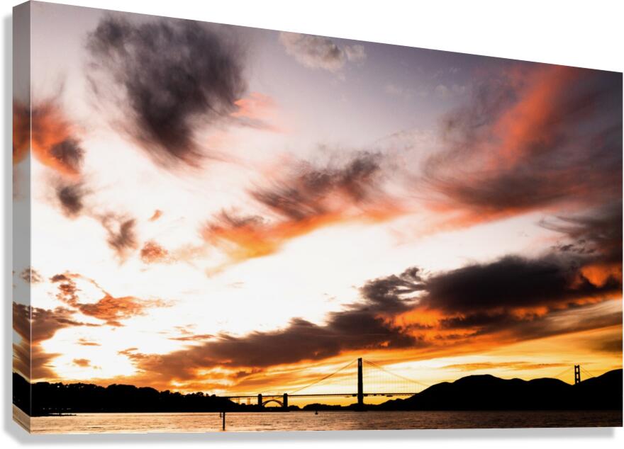 Golden Gate Bridge Sunset Canvas Print