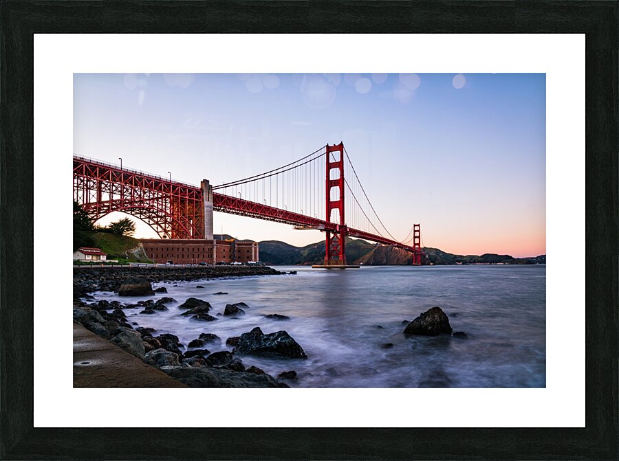 Golden Gate Bridge Sunset Picture Frame print