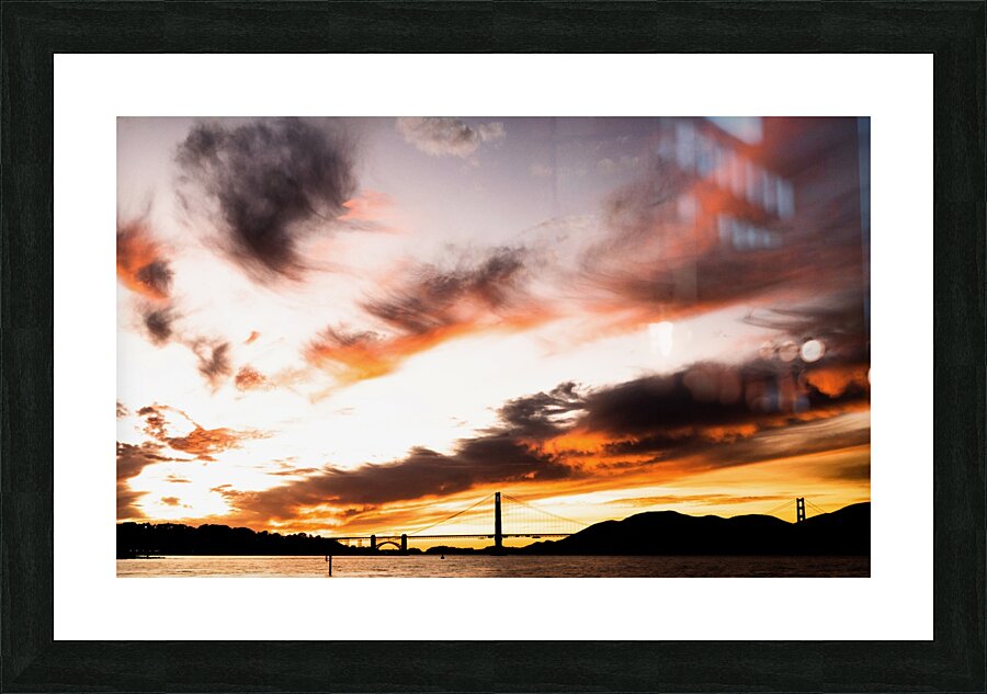 Golden Gate Bridge Sunset Picture Frame print