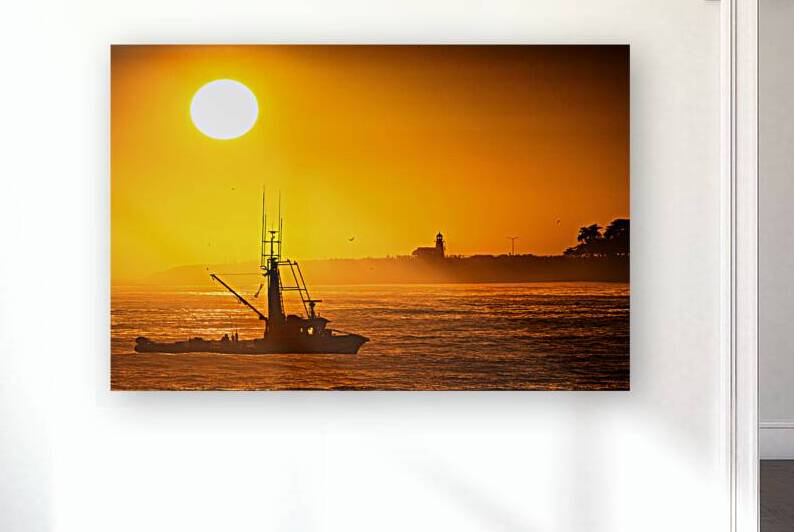 Santa Cruz Harbor Sunset by Mark W Jackson