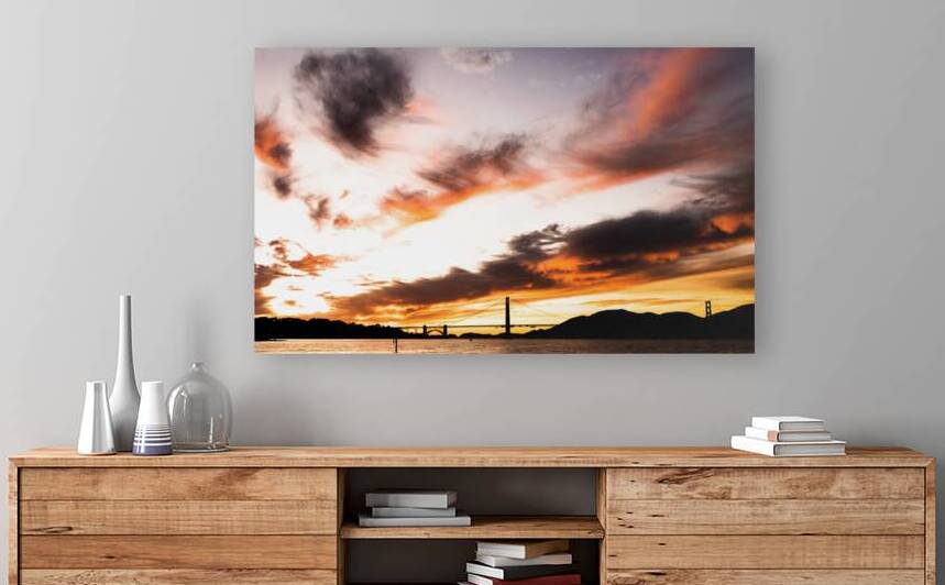 Golden Gate Bridge Sunset Reproduction