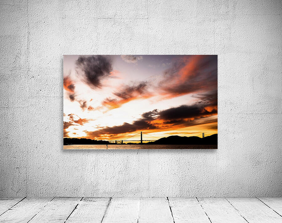 Golden Gate Bridge Sunset Wall Preview