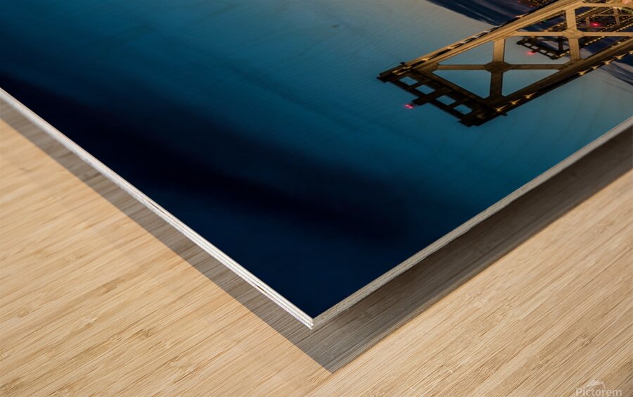 Treasure Island Sunset Wood print