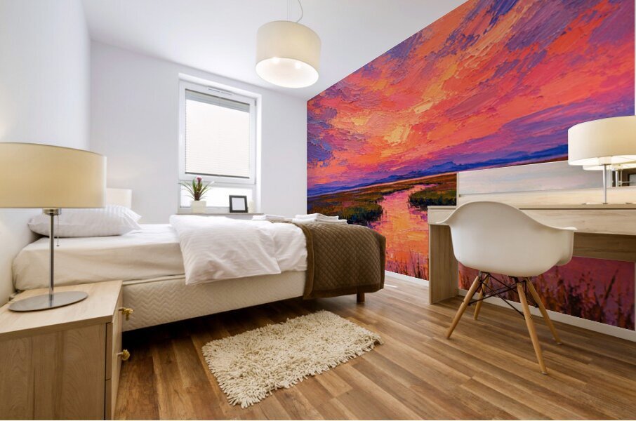 Expressionist Savannah Marsh Mural print