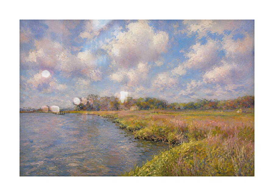 Savannah Marsh Impression Picture Frame Printing