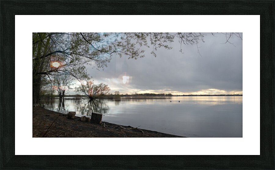 Paisible reflet Picture Frame print