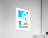 SANTORINI 50 70 PNG Acrylic Print