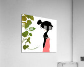 girl & vine Acrylic Print
