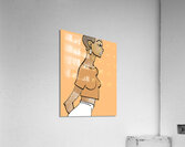 8 with orange Acrylic Print
