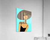 femme hat bg Acrylic Print