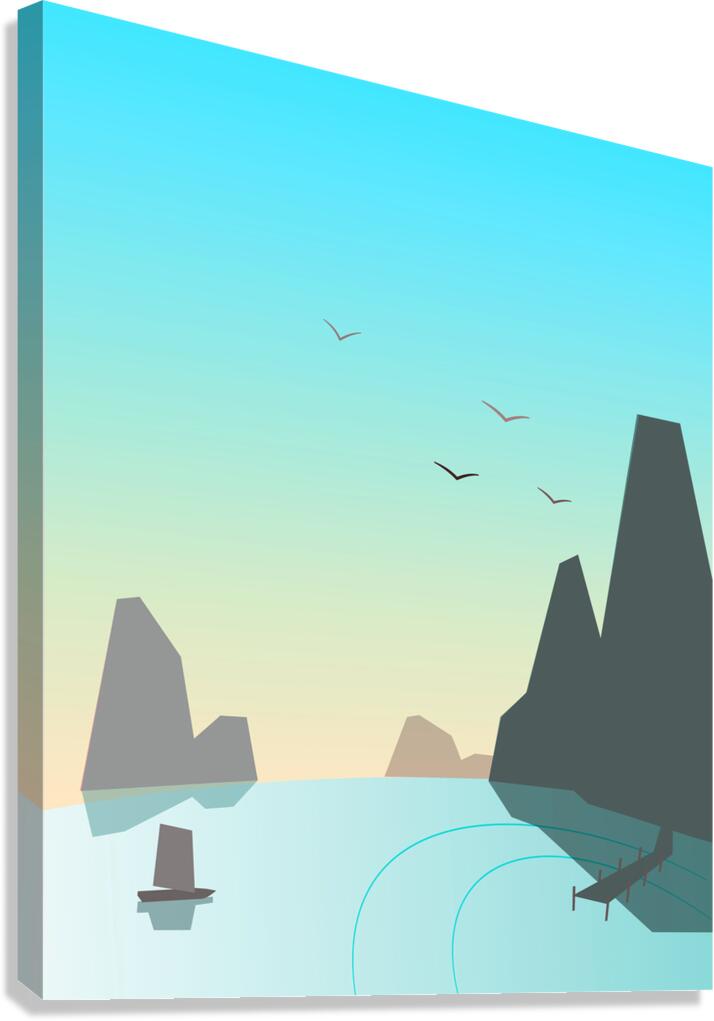 peaceful bay Canvas Print