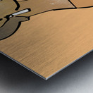 8 with orange Metal print
