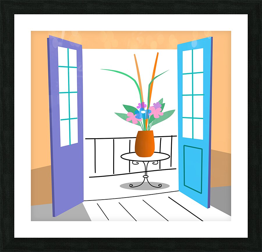 balcony Picture Frame print