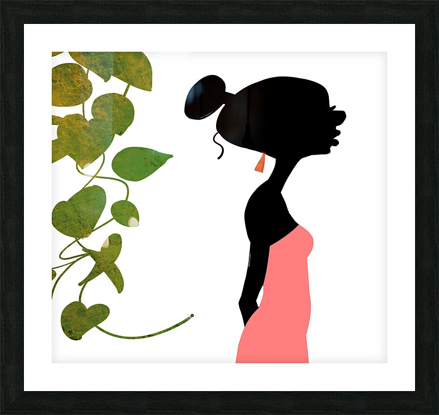 girl & vine Picture Frame print