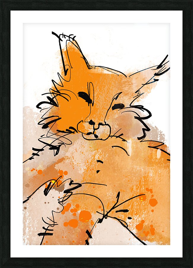 Cat Picture Frame print
