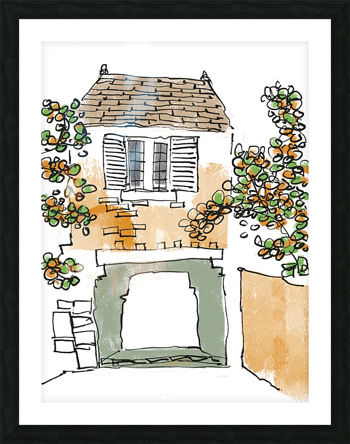 1. Village Picture Frame print