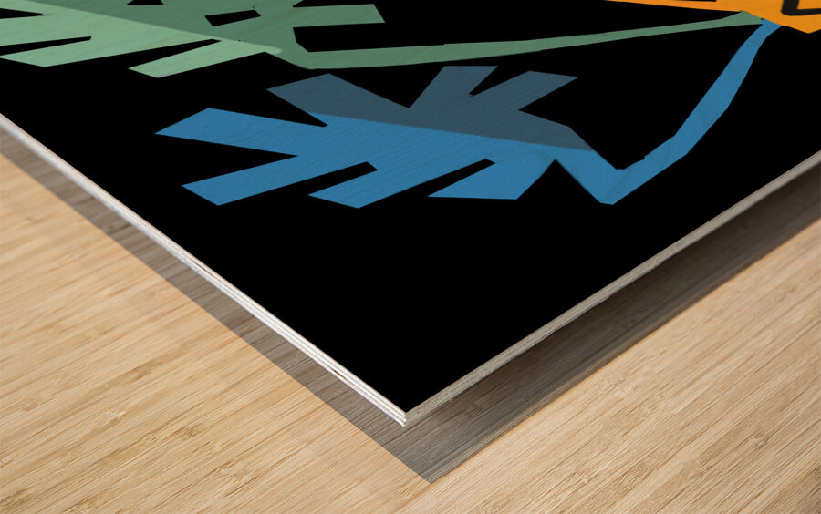 monstera 1 Wood print