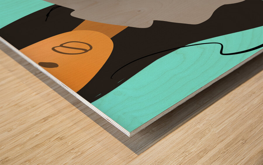 femme 1 Wood print