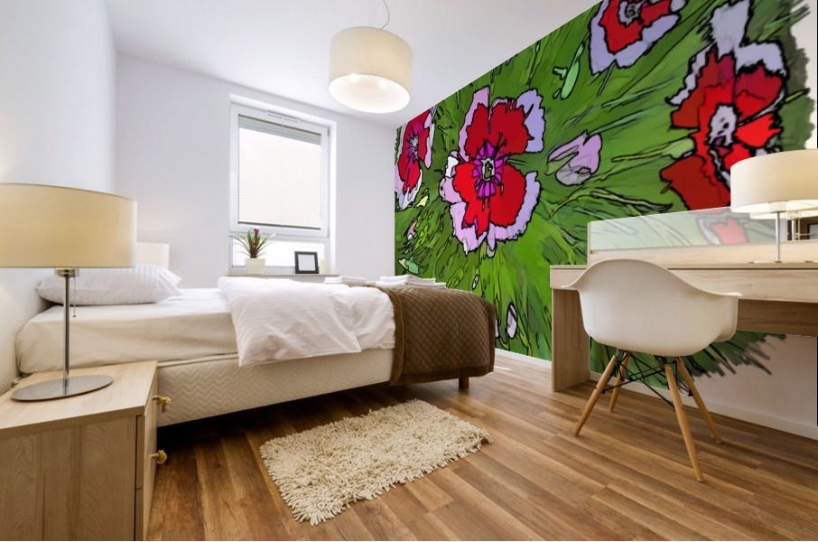 Floral Art Mural print