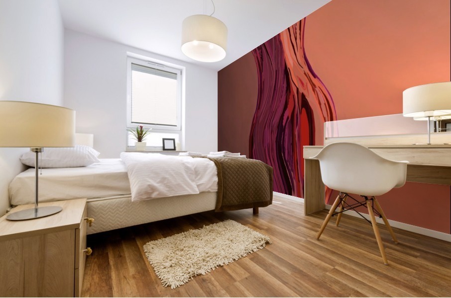 Gold Figure Mural print