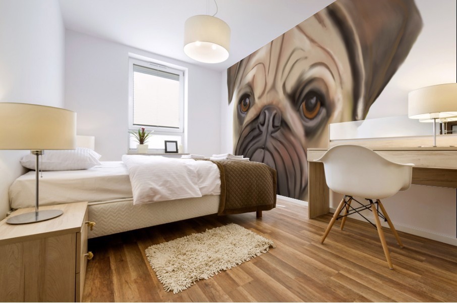 Pug Mural print