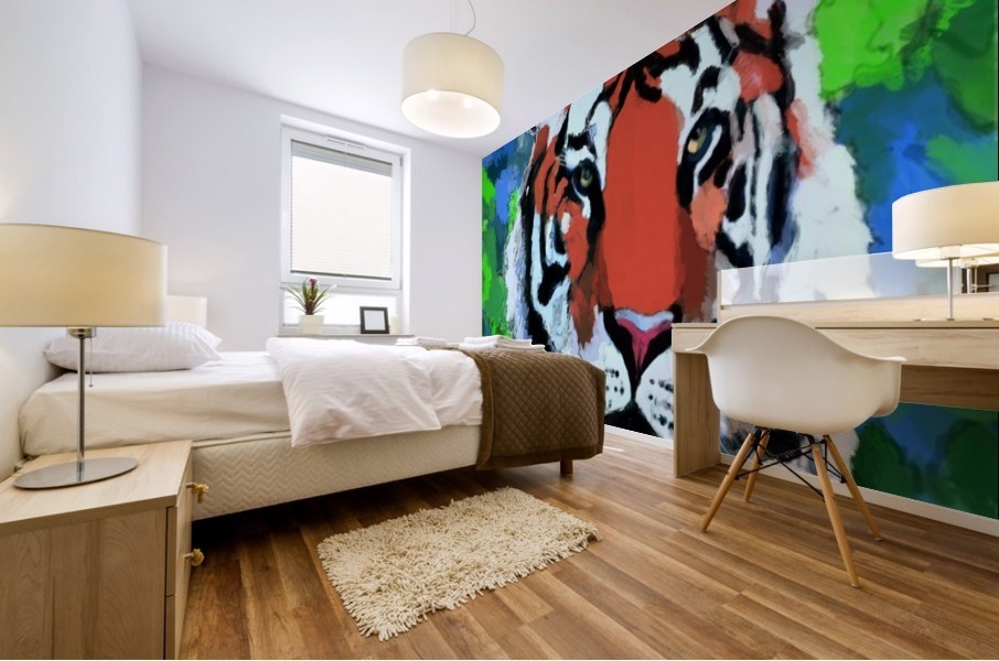 Tiger Art Mural print