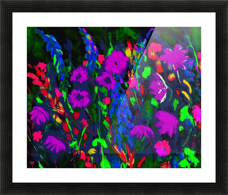 Vivid Floral Picture Frame print