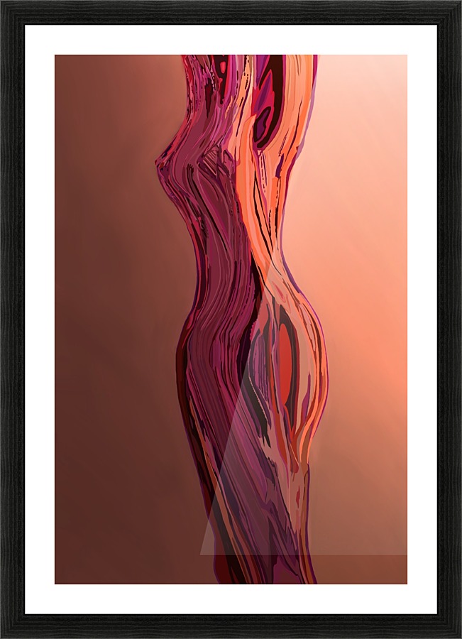 Gold Figure Picture Frame print