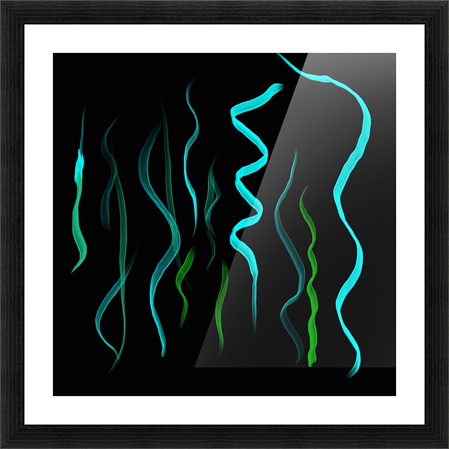 Ribbons Picture Frame print
